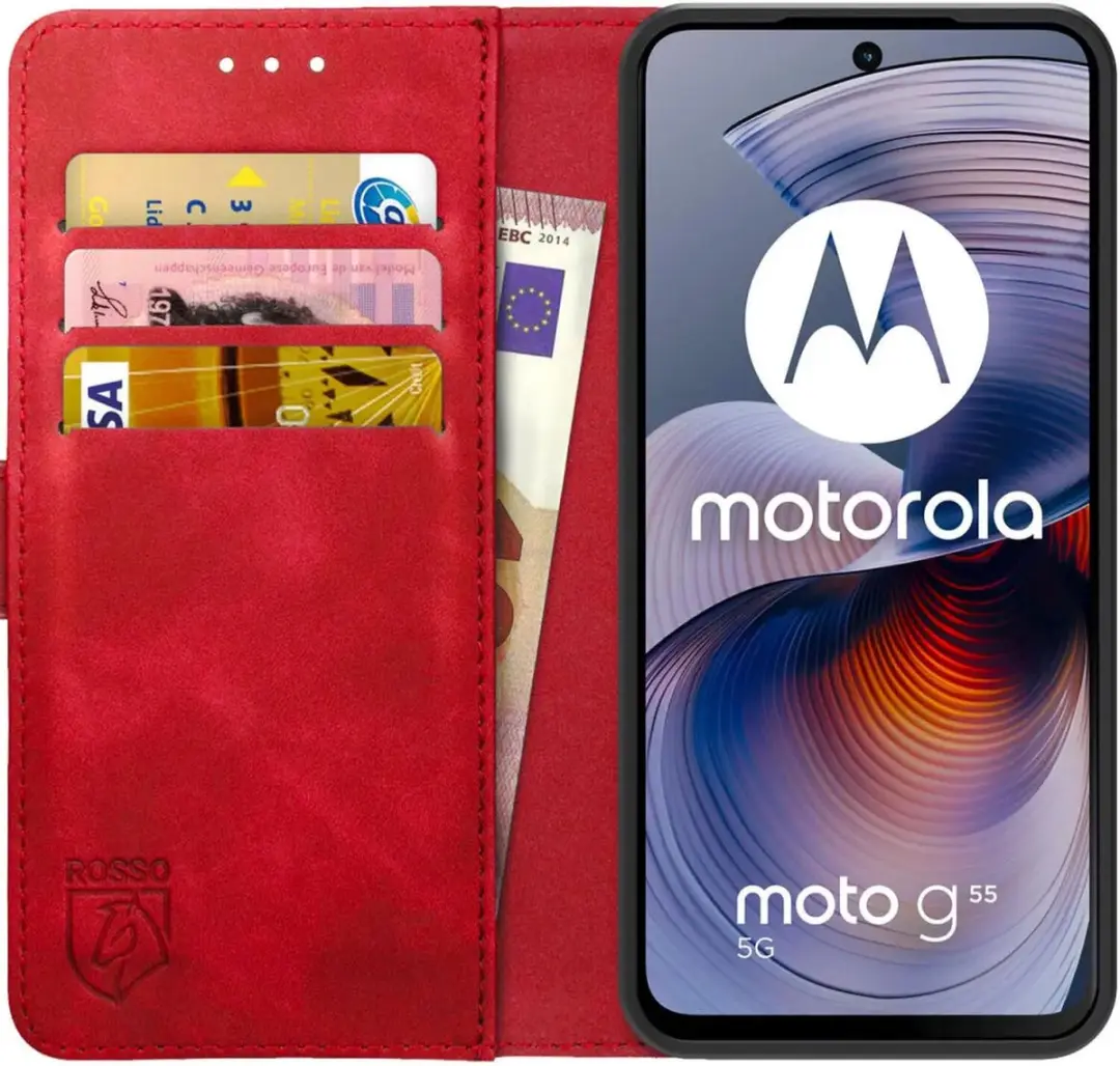 Rosso Element Geschikt voor Motorola Moto G55