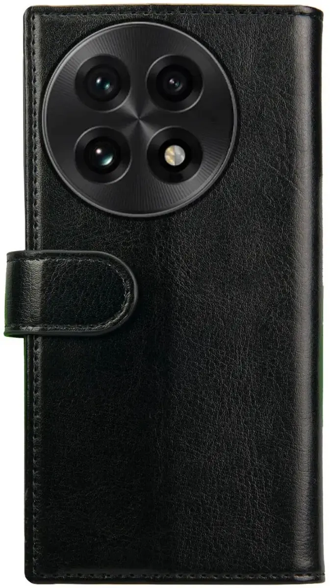 Rosso Element Wallet Book Case OnePlus 13R - 3 Pasjes - Zwart