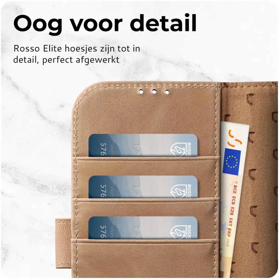 Rosso Elite 213447 Hoesje Samsung Galaxy S25 Edge - Echt Leer - MagSafe