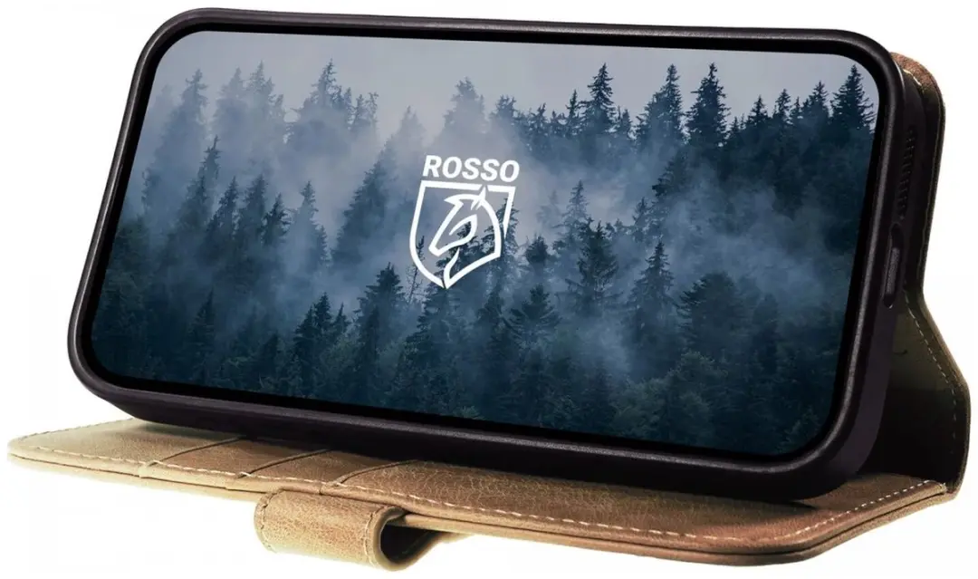 Rosso Elite 213447 Hoesje Samsung Galaxy S25 Edge - Echt Leer - MagSafe