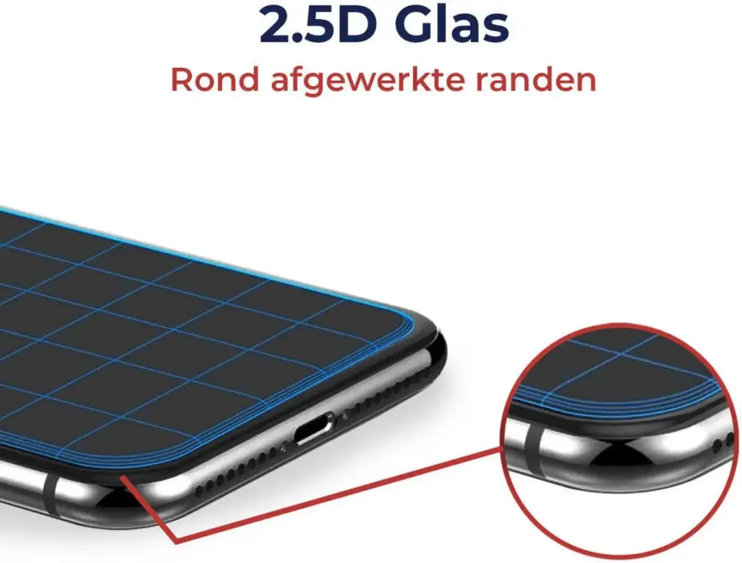 Rosso iPhone 16e Privacy Screen Protector 9H Glas - Anti Spy