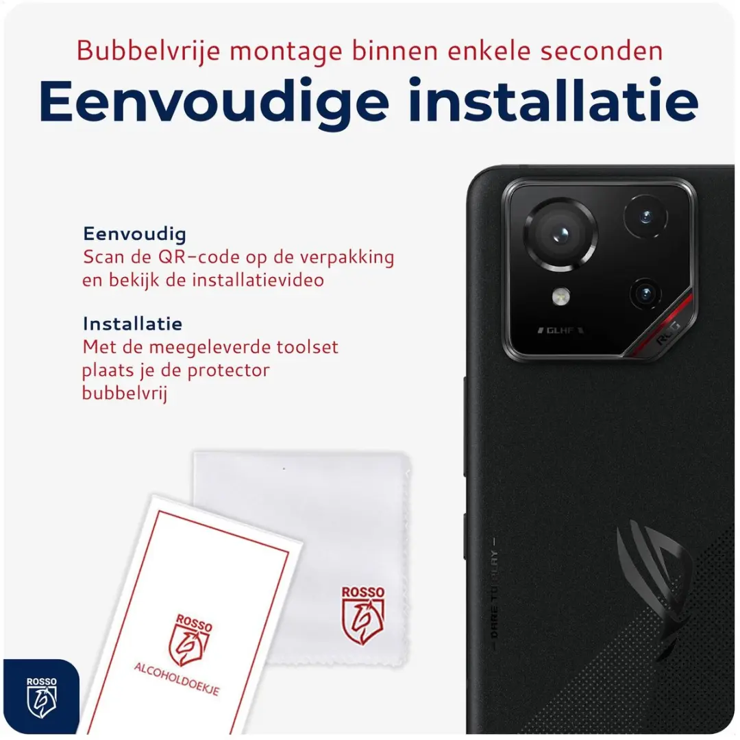 Rosso Camera Protector Asus ROG Phone 9 - Ultra Dun Glas - Transparant