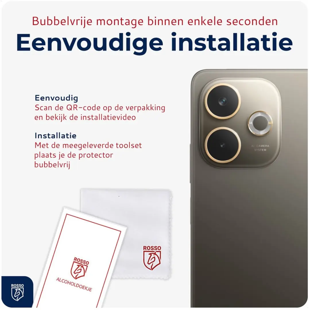 Rosso Camera Protector Oppo A5 Pro - Ultra Dun Glas - Transparant - afbeelding 6 van 6