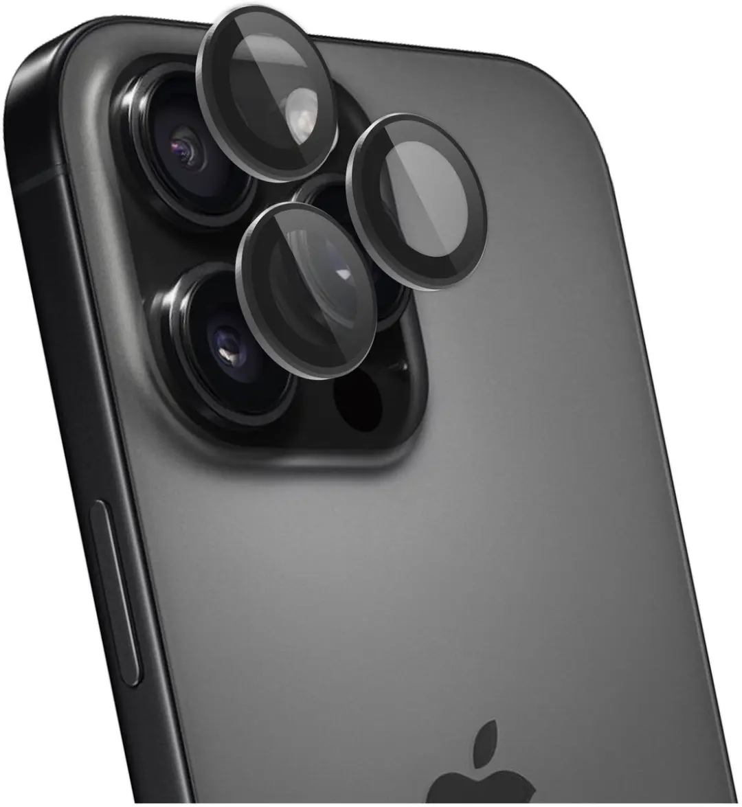 Rosso Camera Frame Protector iPhone 16 Pro/Pro Max - 9H Glas - Zwart