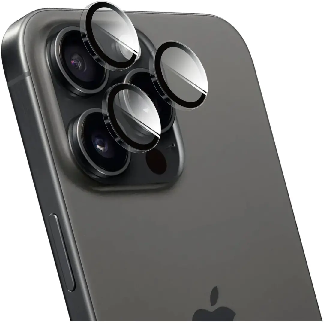 Rosso Camera Lens Protector 9H Glas - iPhone 15 Pro/Pro Max - Transparant