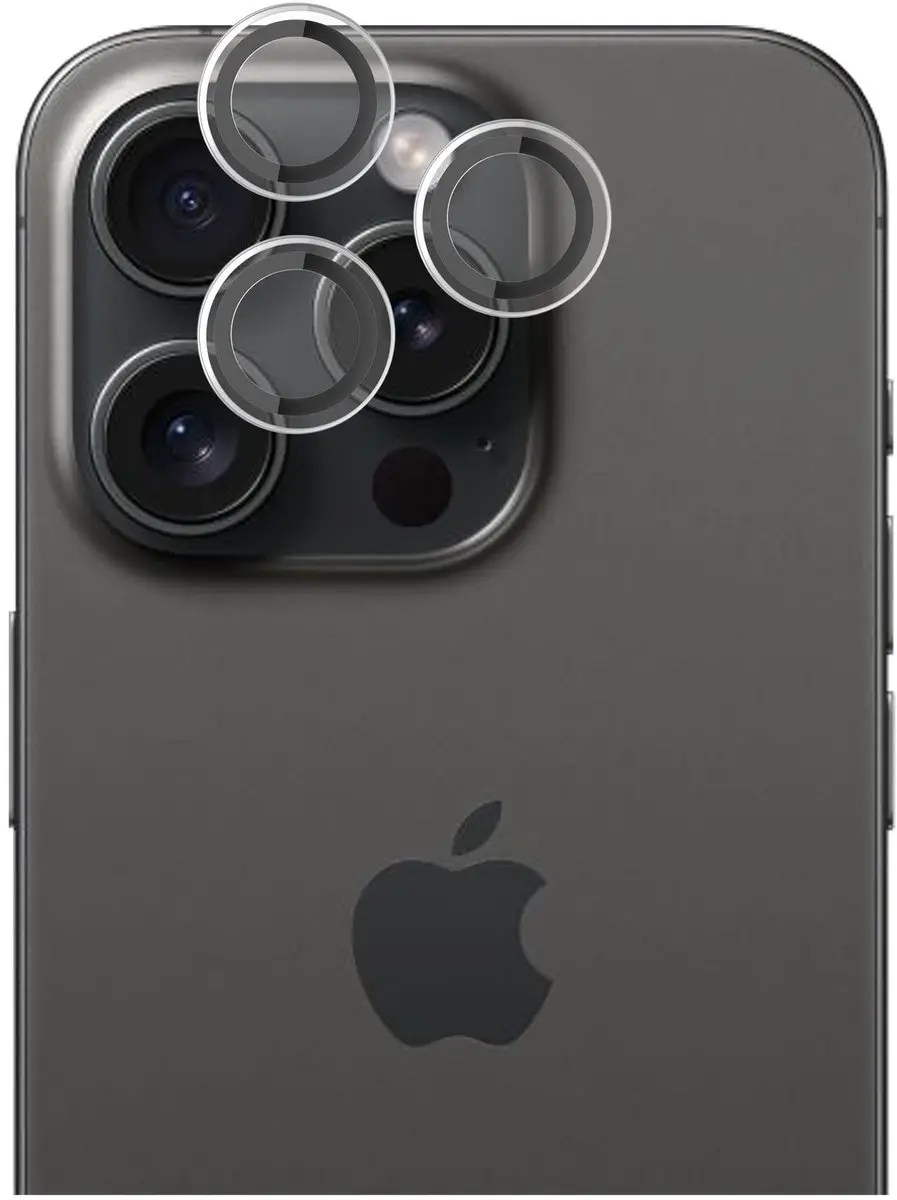 Rosso Camera Lens Protector 9H Glas - iPhone 15 Pro/Pro Max - Transparant