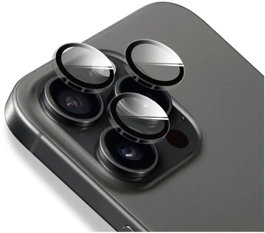 Rosso Camera Lens Protector 9H Glas - iPhone 15 Pro/Pro Max - Transparant