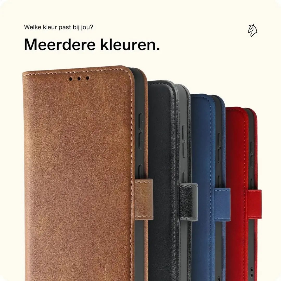 Rosso Element Wallet Book Case iPhone 17 Pro - 3 Pasjes - Rood