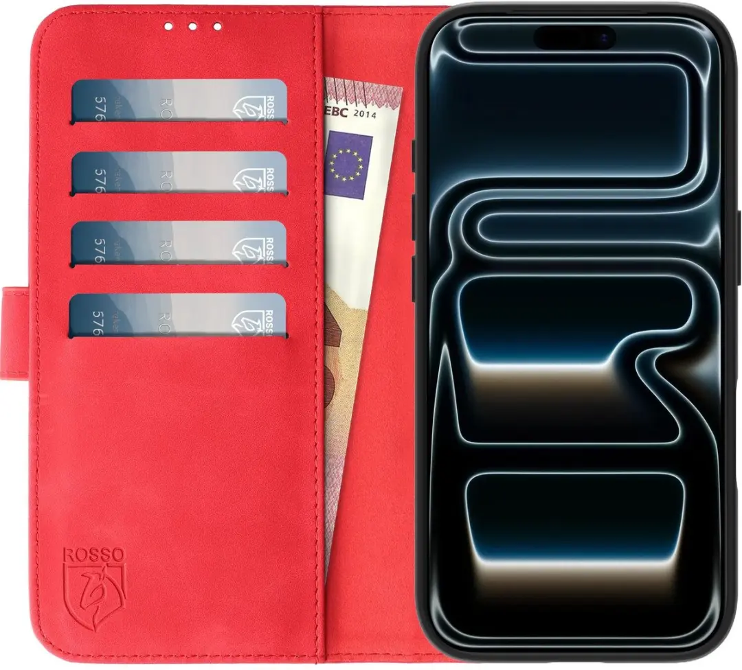 Rosso Element Wallet Book Case iPhone 17 Pro Max 218655 - Rood