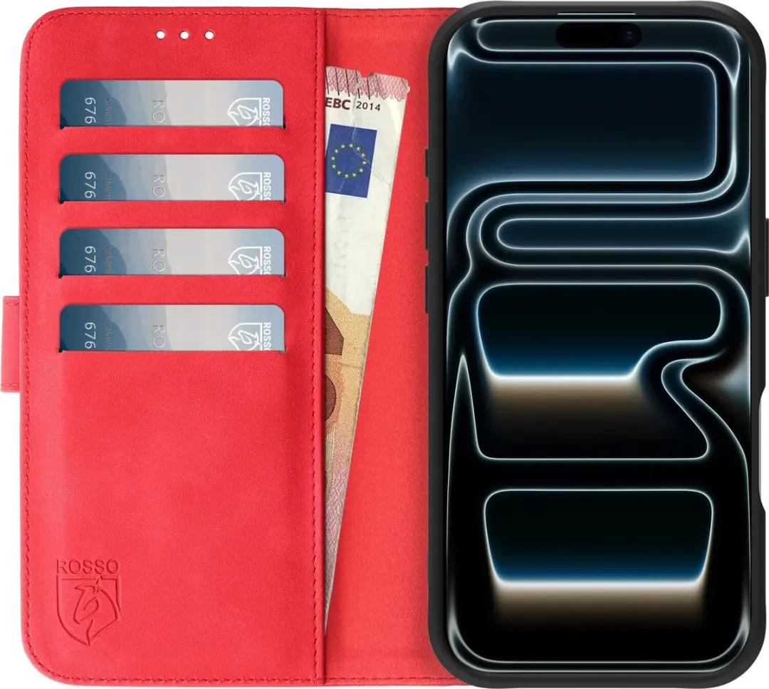Rosso Element Wallet Book Case iPhone 17 Pro Max 218655 - Rood