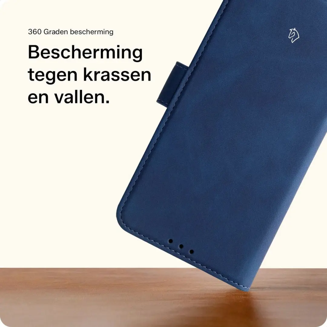 Rosso Element 2-in-1 Hoesje iPhone Air - Blauw - 3 Pasjes