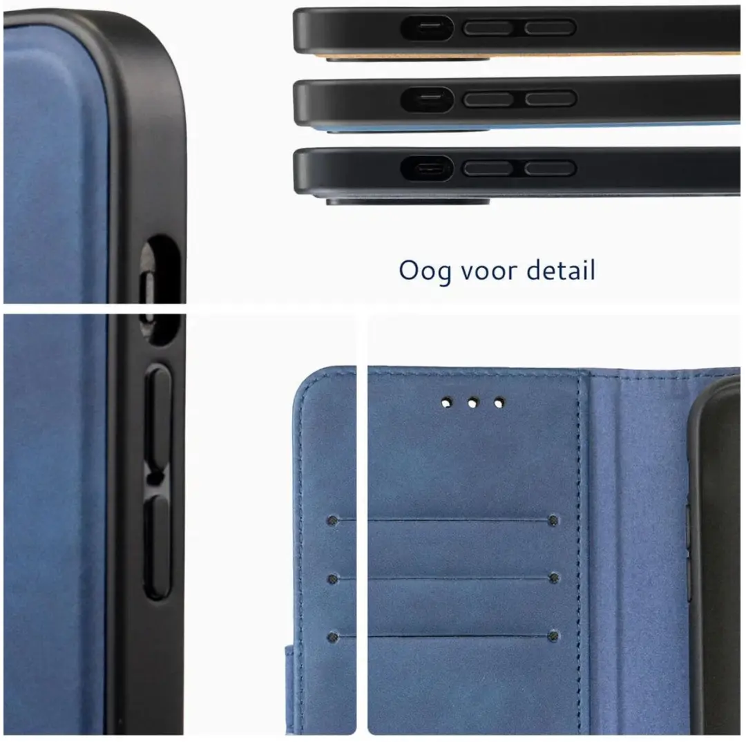 Rosso Element 2-in-1 Hoesje iPhone Air - Blauw - 3 Pasjes
