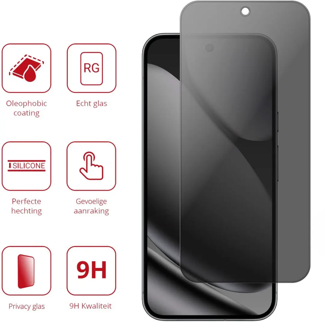 Rosso Privacy Screen Protector Google Pixel 10 Pro XL - 9H Glas