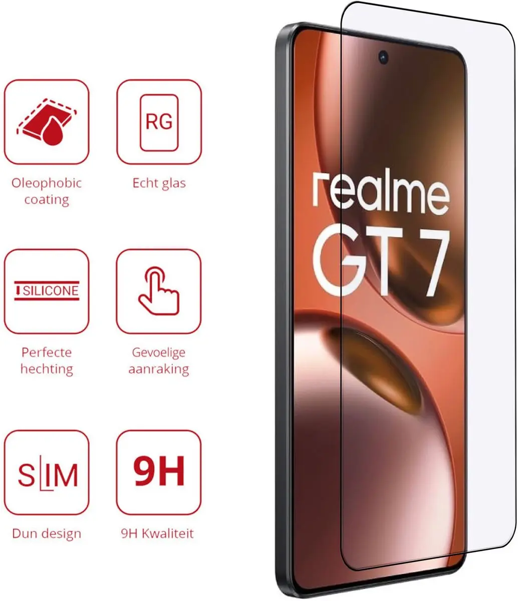 Rosso Screen Protector Realme GT 7/7T - 9H Tempered Glass
