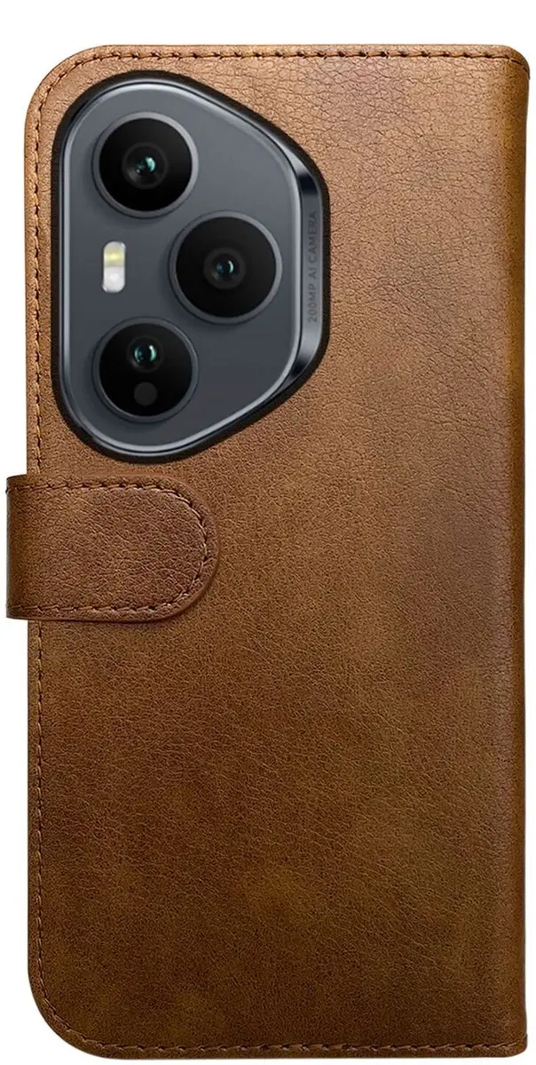 Rosso Element Wallet Book Case 220785 - Honor 400 Lite 5G - 3 Pasjes - Bruin