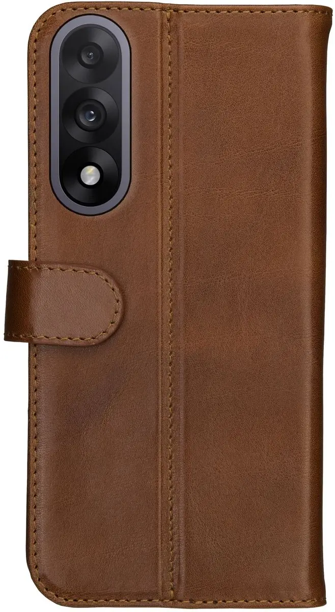 Rosso Deluxe Echt Leer Hoesje OnePlus Nord 5 - 3 Pasjes - Bruin