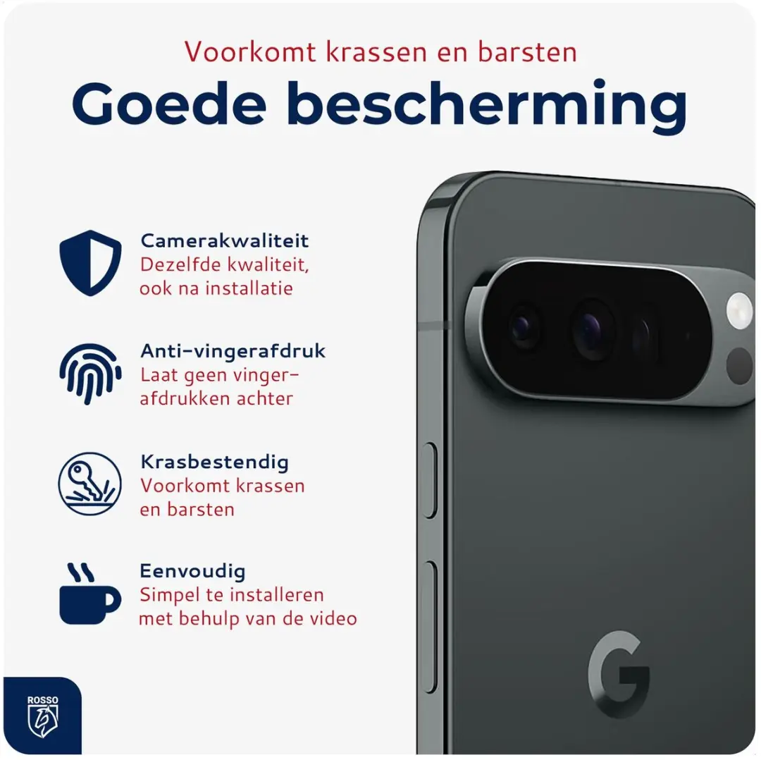 Rosso Camera Protector Google Pixel 10 - Ultra Dun Glas - Transparant