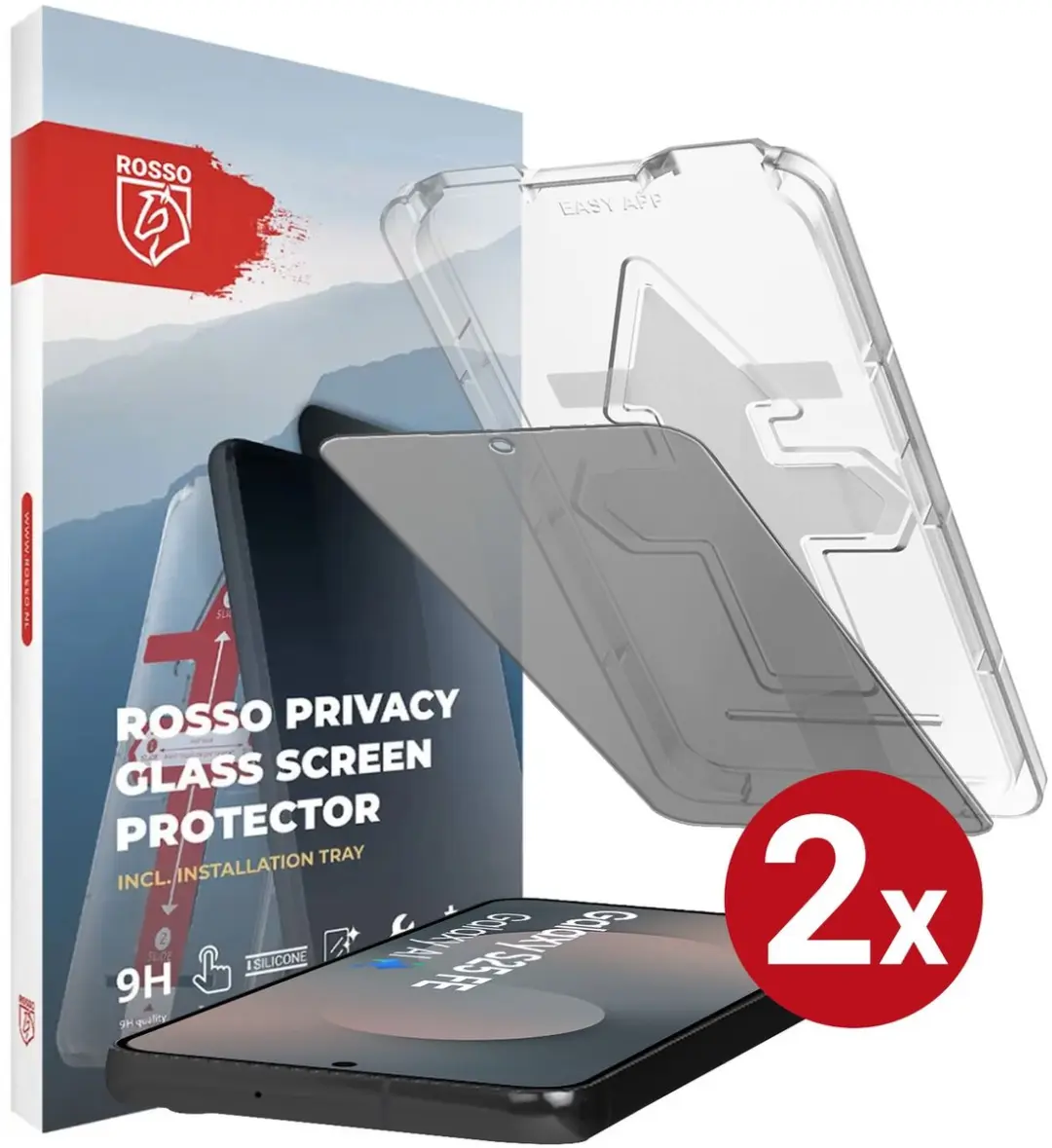 Rosso Privacy Screen Protector Samsung Galaxy S25 FE - 2 Stuks
