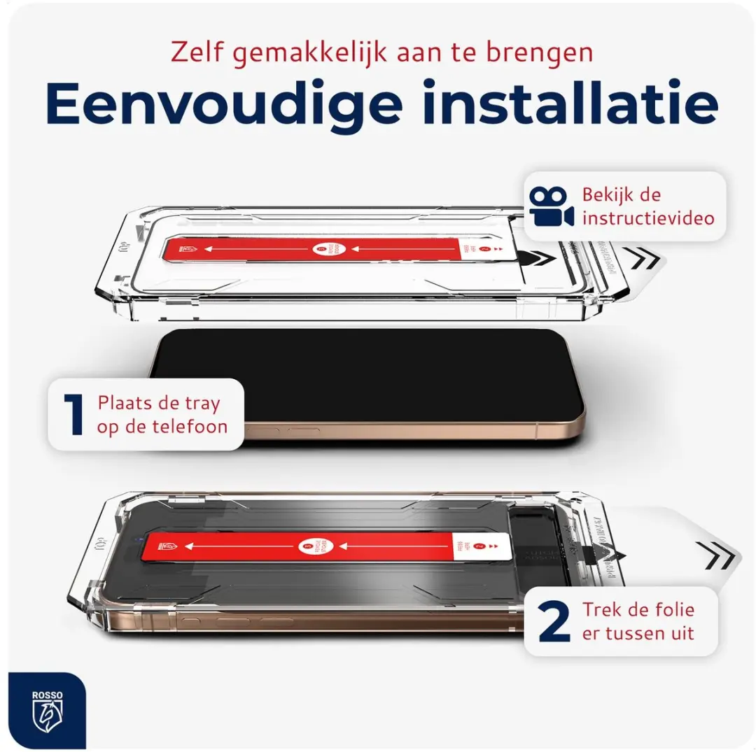 Rosso Privacy Screen Protector Samsung Galaxy S25 FE - 2 Stuks - afbeelding 6 van 6