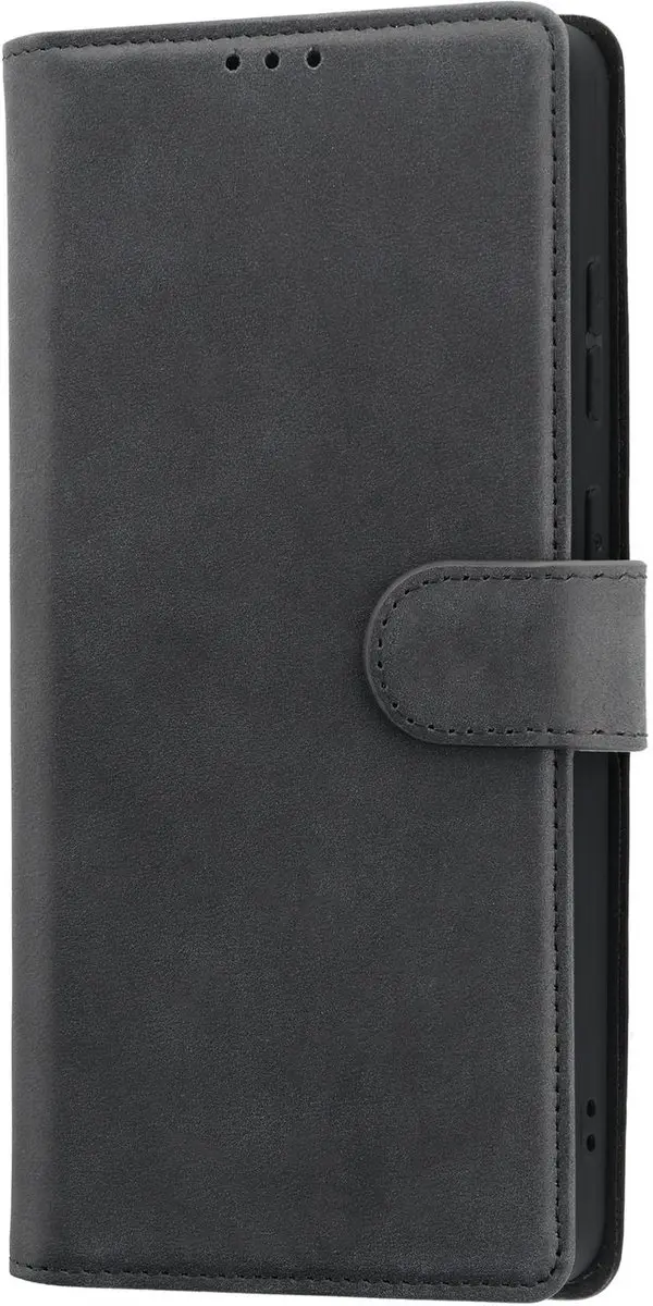Rosso Deluxe Echt Leer Hoesje 242709 - Samsung Galaxy S26 Ultra - 3 Pasjes - Zwart