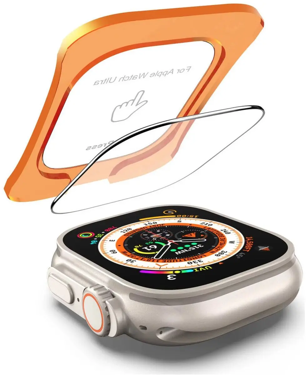 Rosso Screenprotector Apple Watch Ultra 3 49mm - 2 Stuks - Glasplaatje