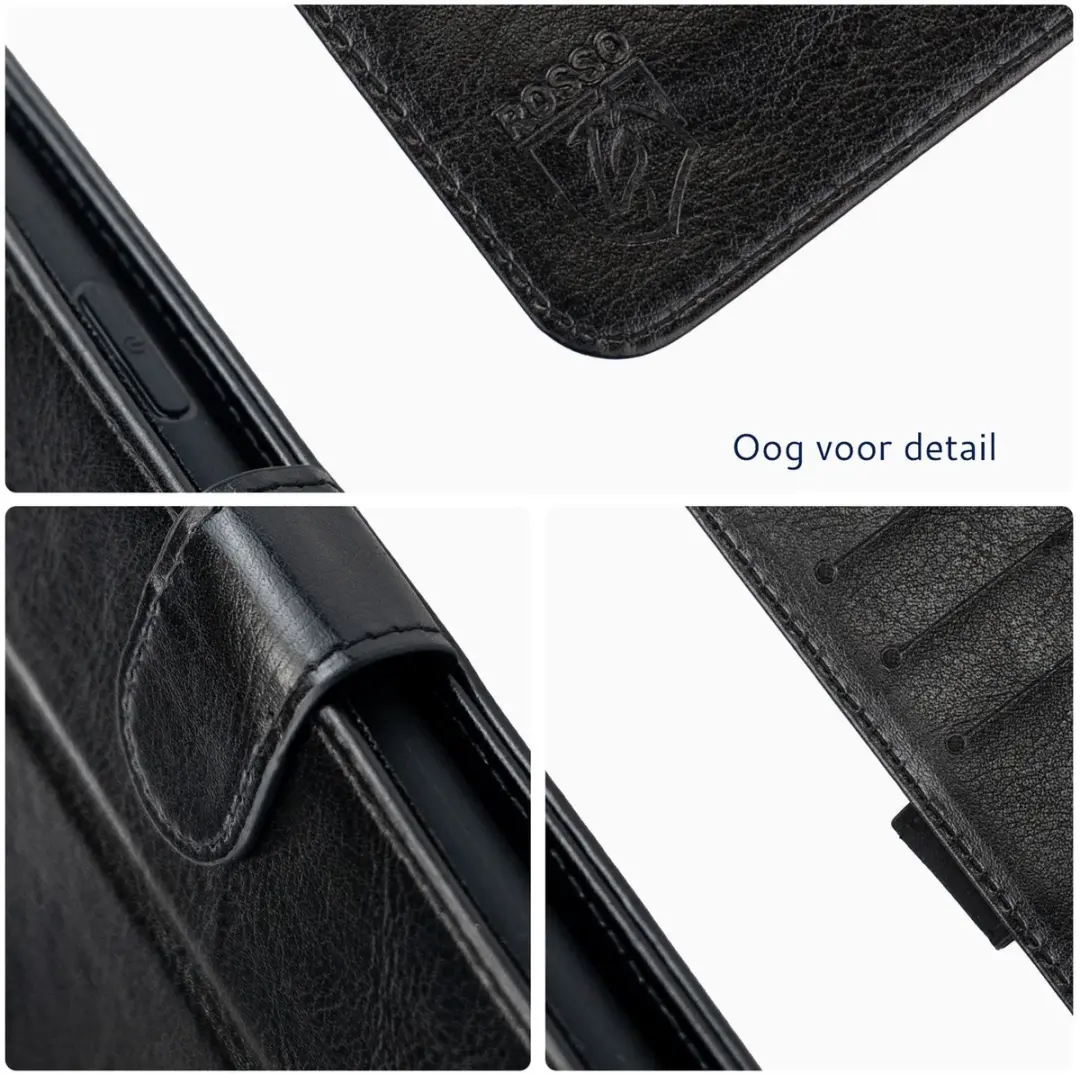 Rosso Element Wallet Book Case 245922 - Google Pixel 10a - 3 Pasjes - Zwart