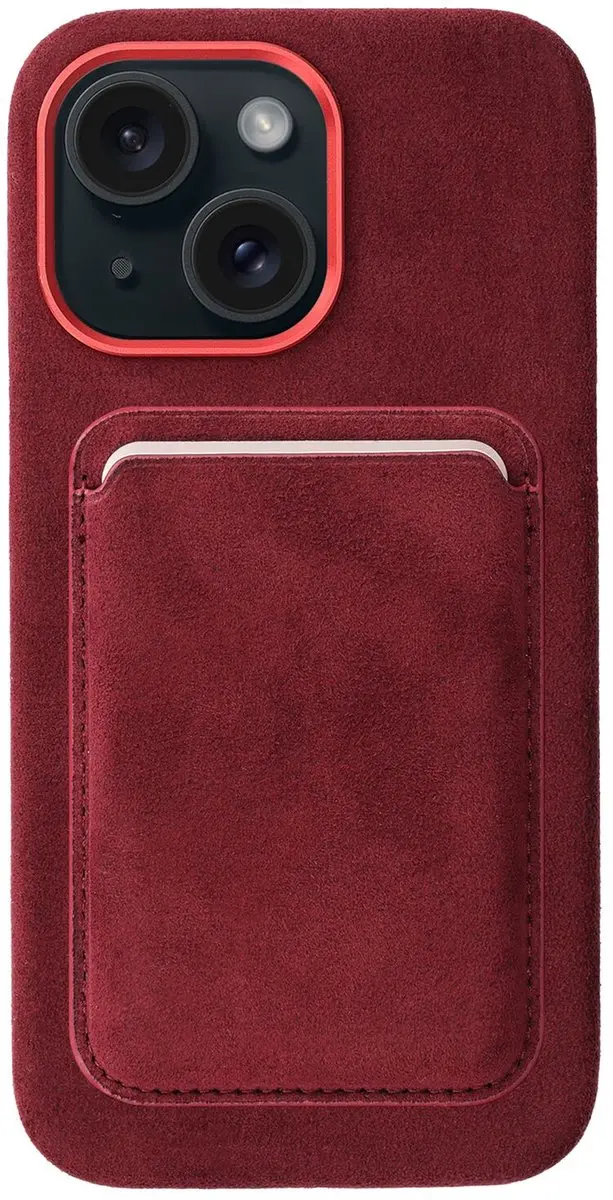Rosso Avanti Hoesje Geschikt voor Apple iPhone 14 / 13 met Magnetische Kaarthoud