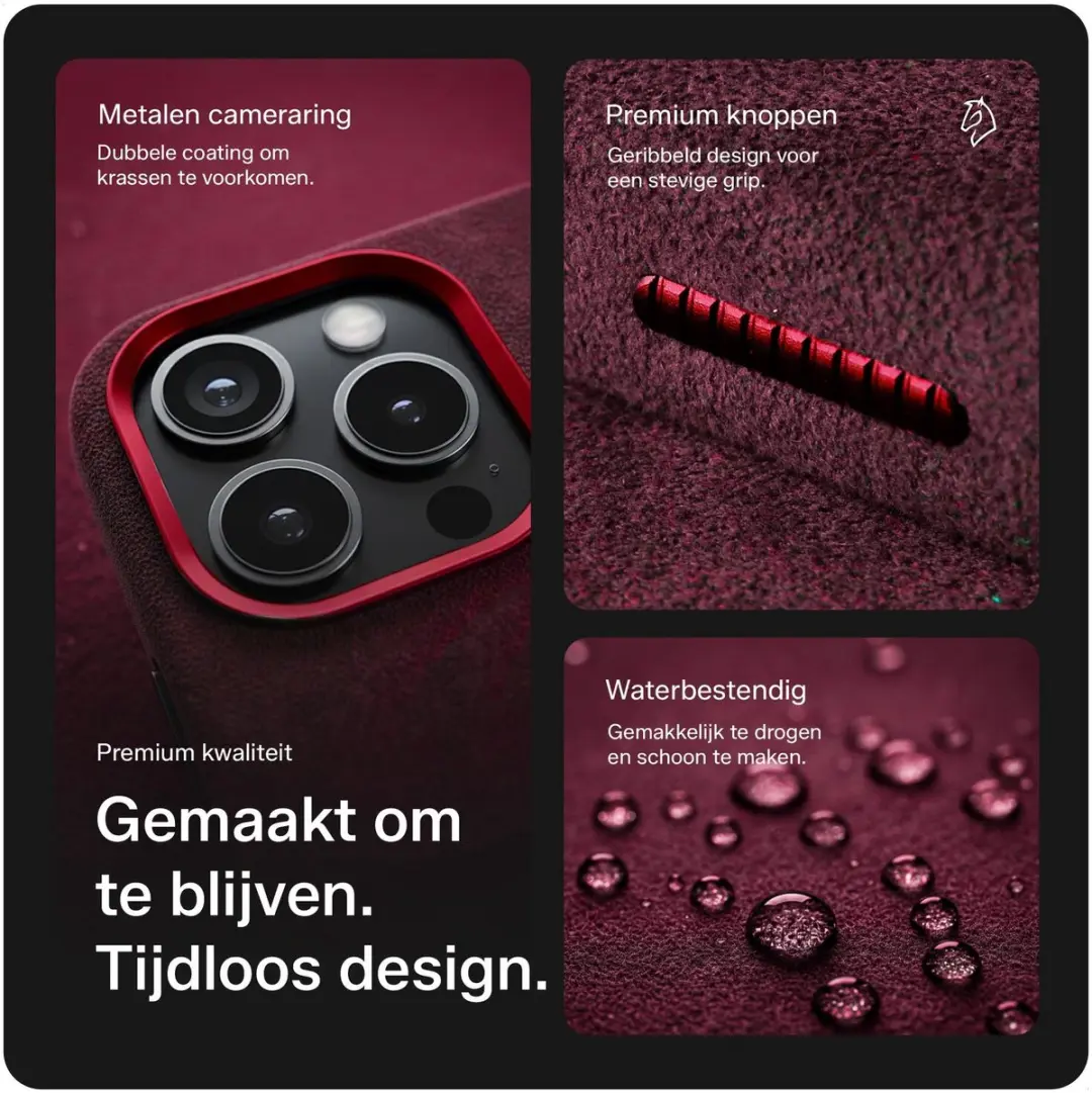 Rosso Avanti Hoesje iPhone 14 Pro - MagSafe - Burgundy