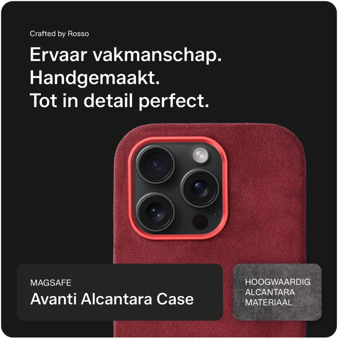 Rosso Avanti Hoesje iPhone 14 Pro - MagSafe - Burgundy