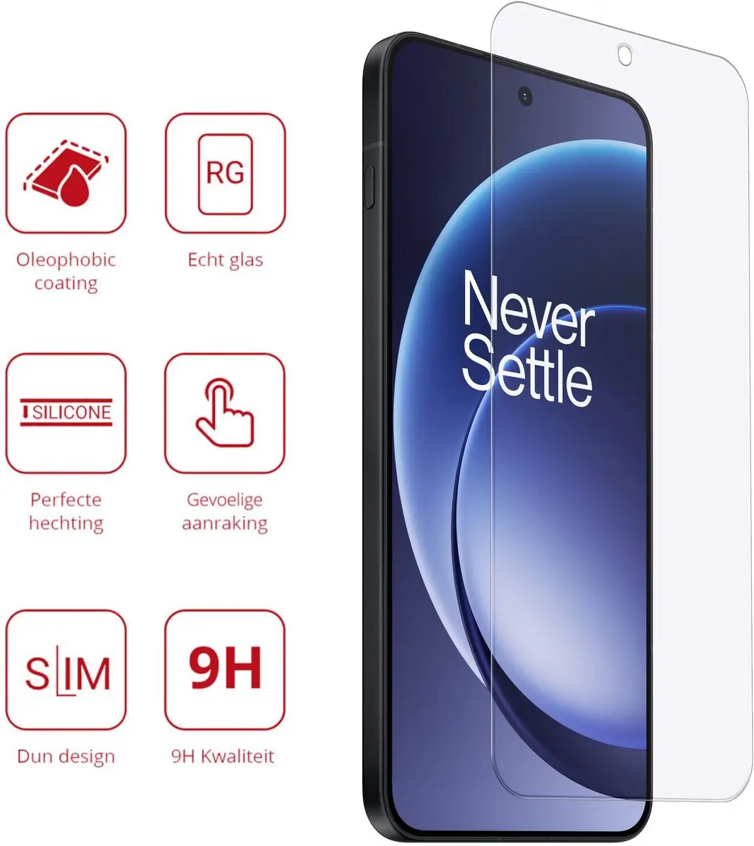 Rosso Screen Protector OnePlus 15R - 9H Tempered Glass