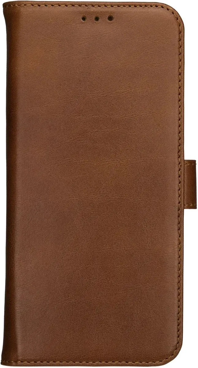 Rosso Deluxe Echt Leer Hoesje OnePlus Nord 6 - 3 Pasjes - Bruin