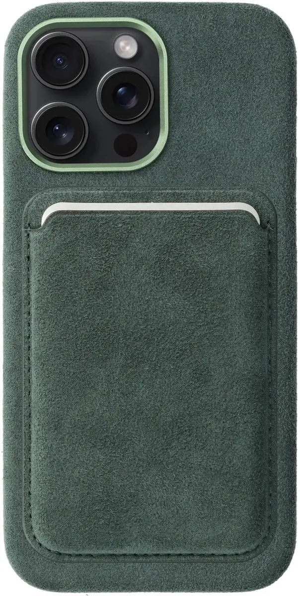 Rosso Avanti iPhone 14 Pro Max Hoesje - Groen - 3 Pasjes