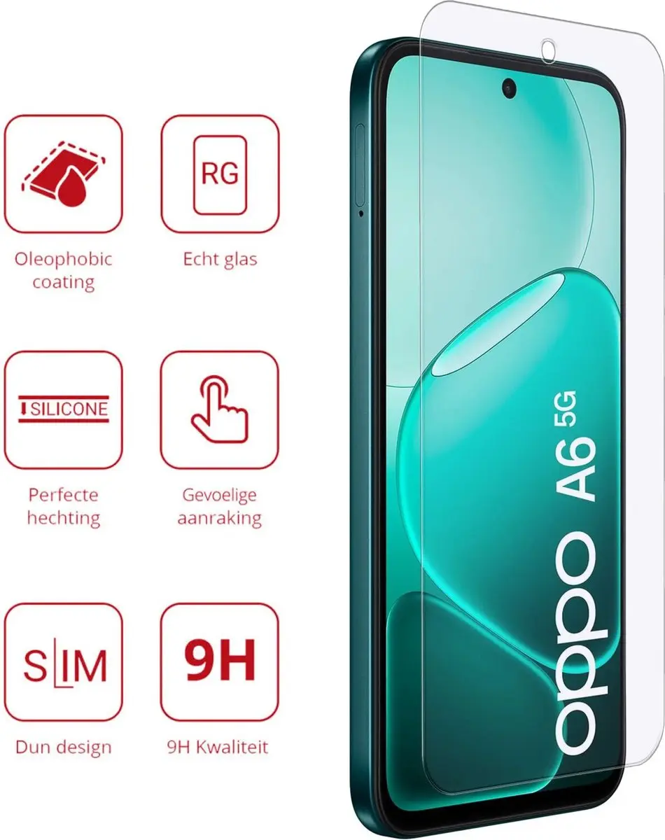 Rosso Screen Protector Oppo A6 - 9H Tempered Glass