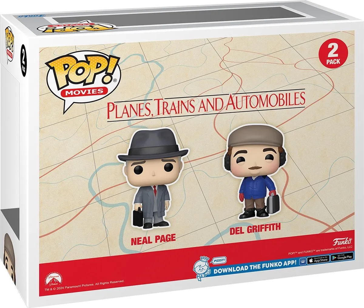 Funko Pop! Neal & Del 2-Pack Planes Trains Automobiles - 80921