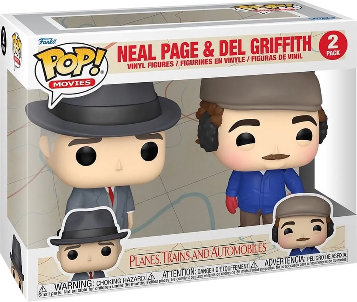 Funko Pop! Neal & Del 2-Pack Planes Trains Automobiles - 80921