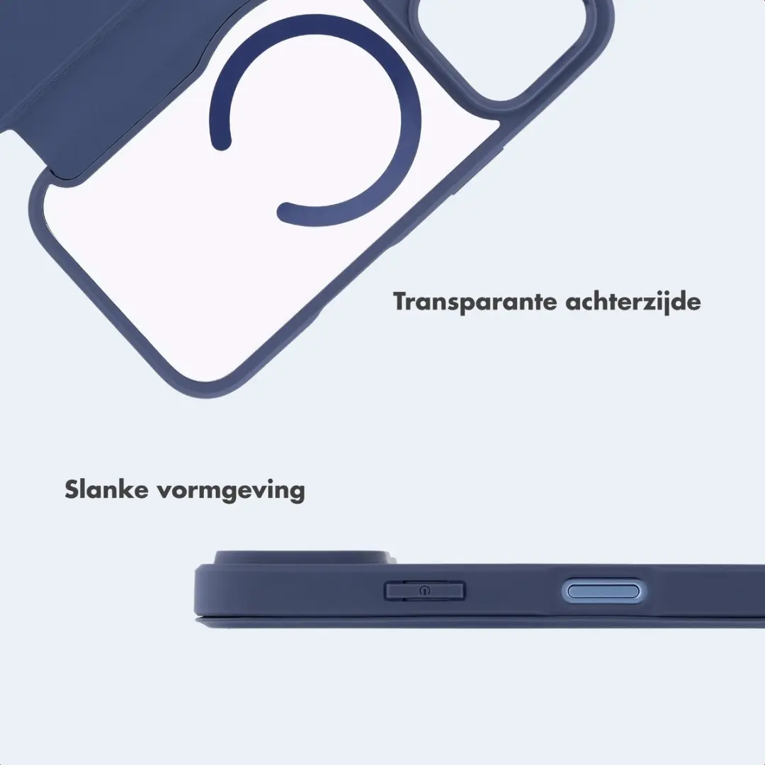 Imoshion Hoesje iPhone 17 Pro Max - Transparant Blauw - MagSafe