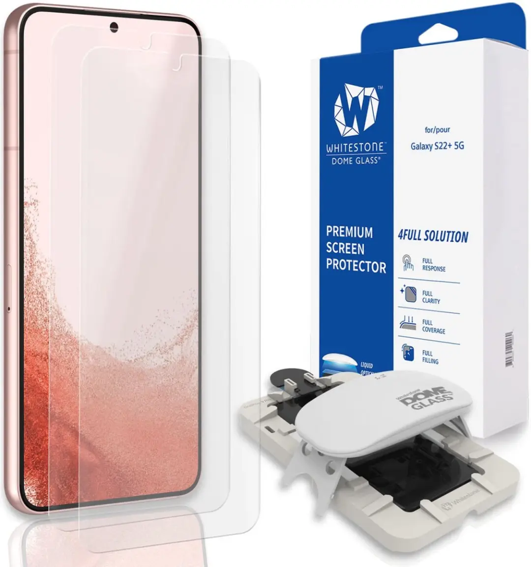 Whitestone Dome Glass Screenprotector Samsung Galaxy S22 Plus