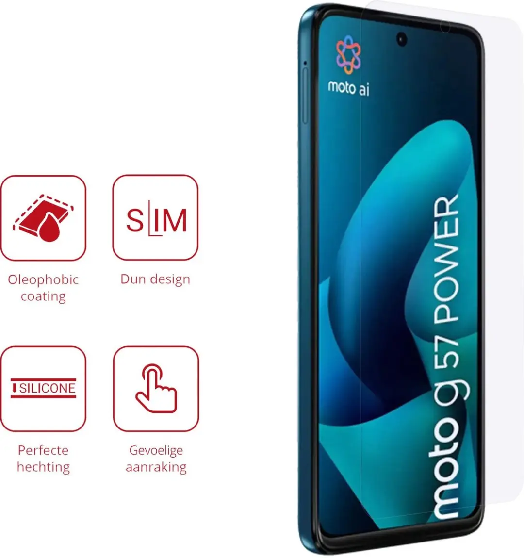 Rosso Screen Protector Moto G57 Power - 2 Stuks