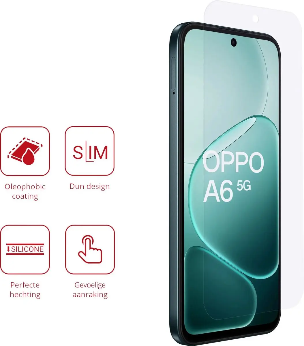 Rosso Screen Protector Oppo A6 - 2 Stuks Ultra Clear