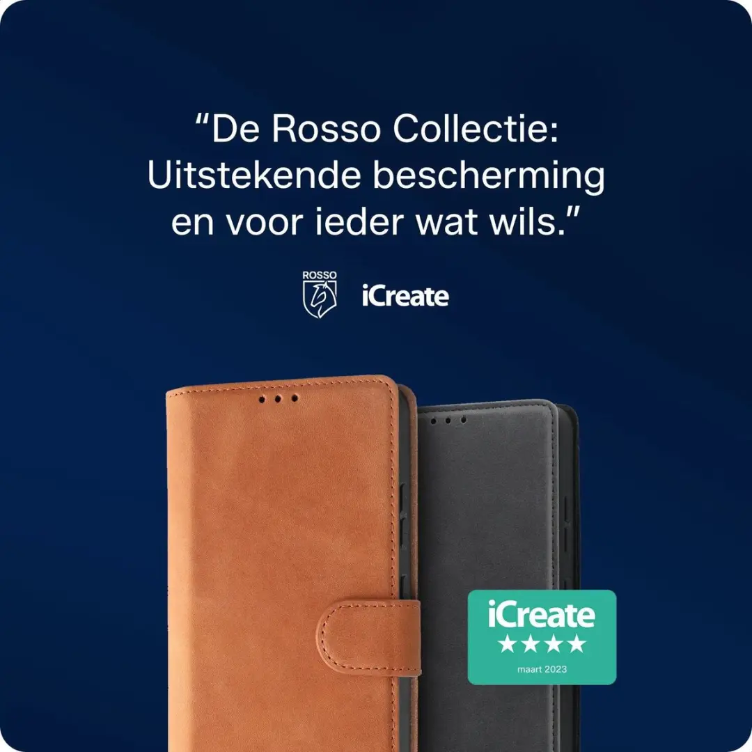 Rosso Deluxe Echt Leer Hoesje 262742 - Samsung Galaxy Z Flip8 - 3 Pasjes - Zwart