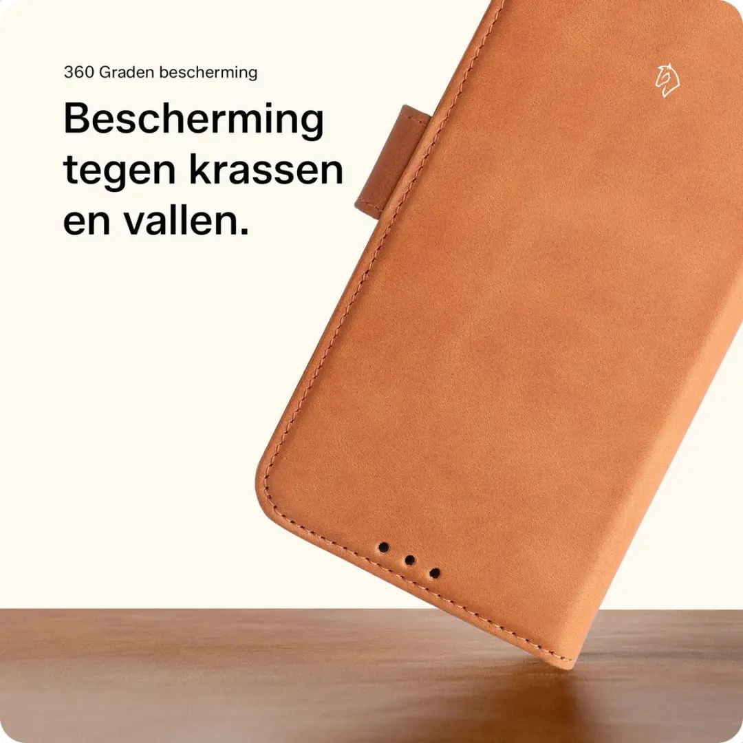 Rosso Deluxe Echt Leer Hoesje 262745 - Samsung Galaxy Z Fold8 - 2 Pasjes - Bruin