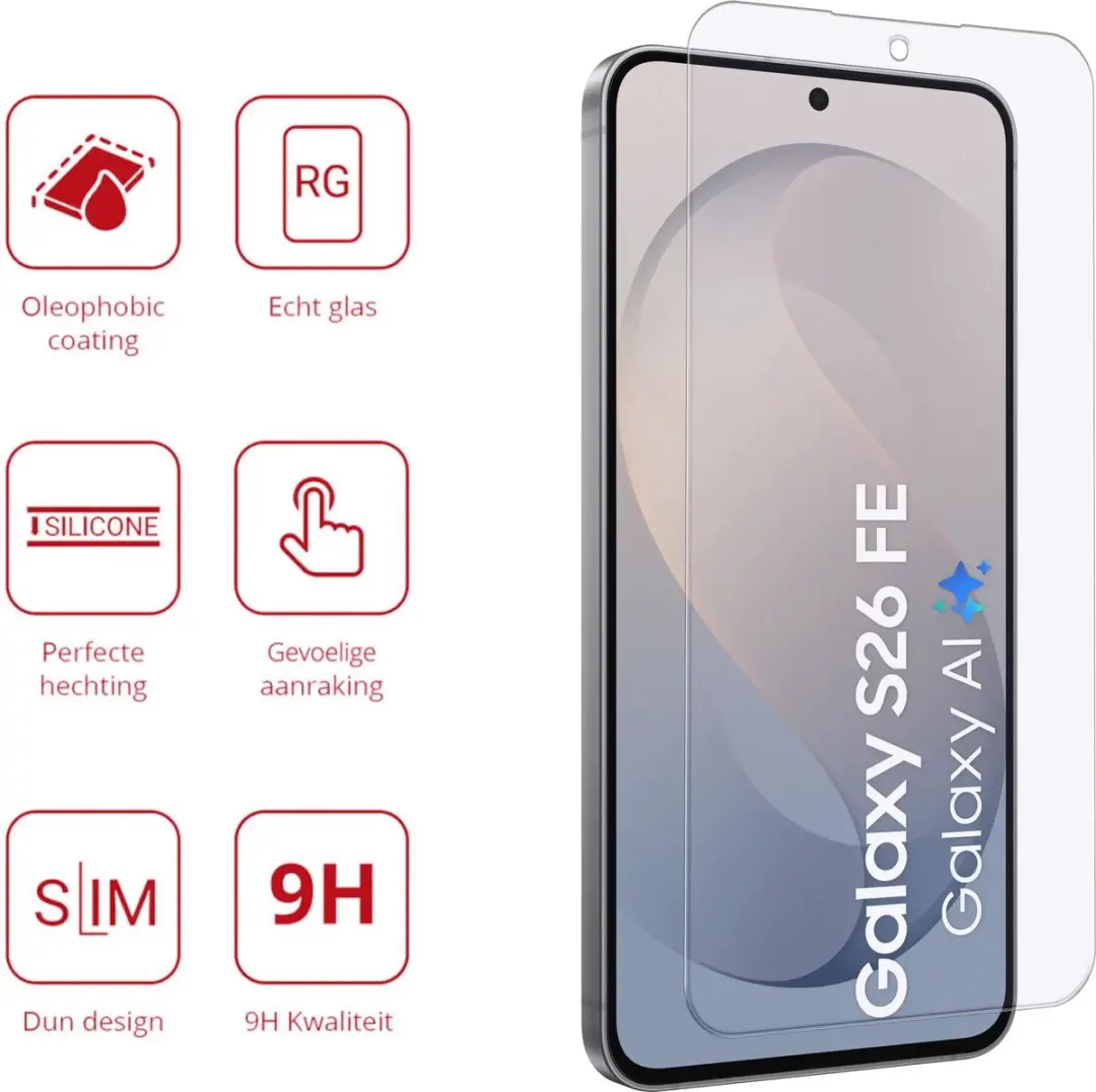 Rosso Screen Protector Samsung Galaxy S26 FE - 9H Hardheid