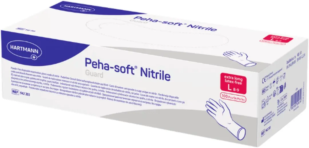 Hartmann Peha-Soft Guard Nitril Handschoenen - 100 Stuks - Blauw/Paars