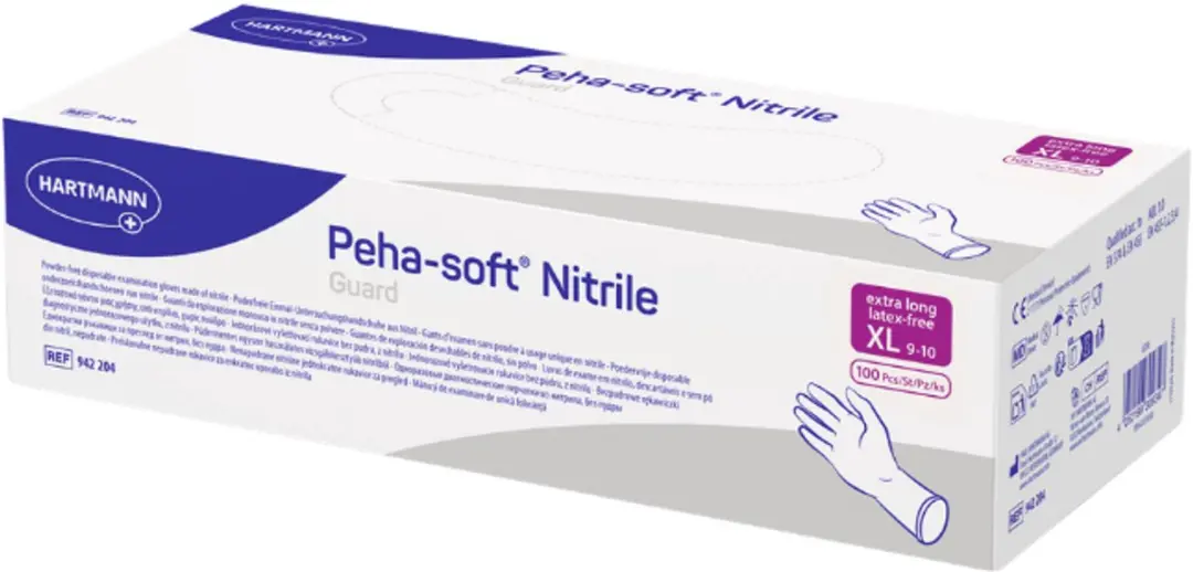 Hartmann Peha-Soft Guard Nitril Handschoenen - 100 Stuks - Blauw/Paars
