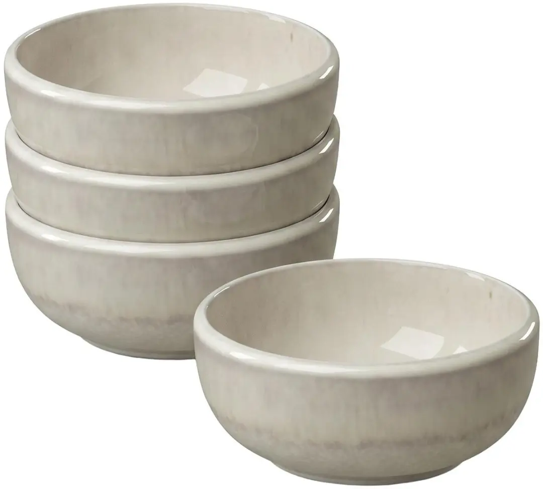 Dipschalen Perlemor Sand ø 8 cm Set van 4