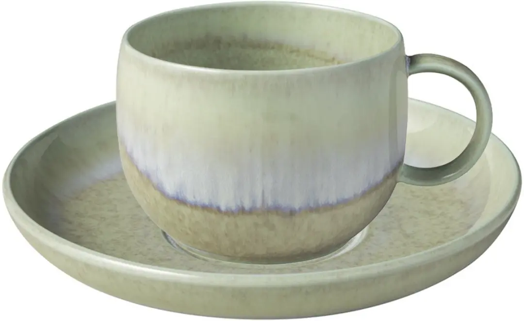 Kaffeetasse mit Untertasse Perlemor Alga 190 ml