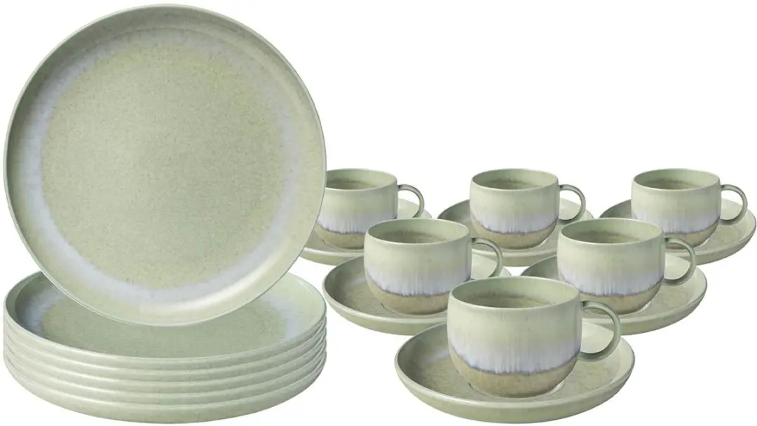 Kaffeeservice Perlemor Alga Set van 18