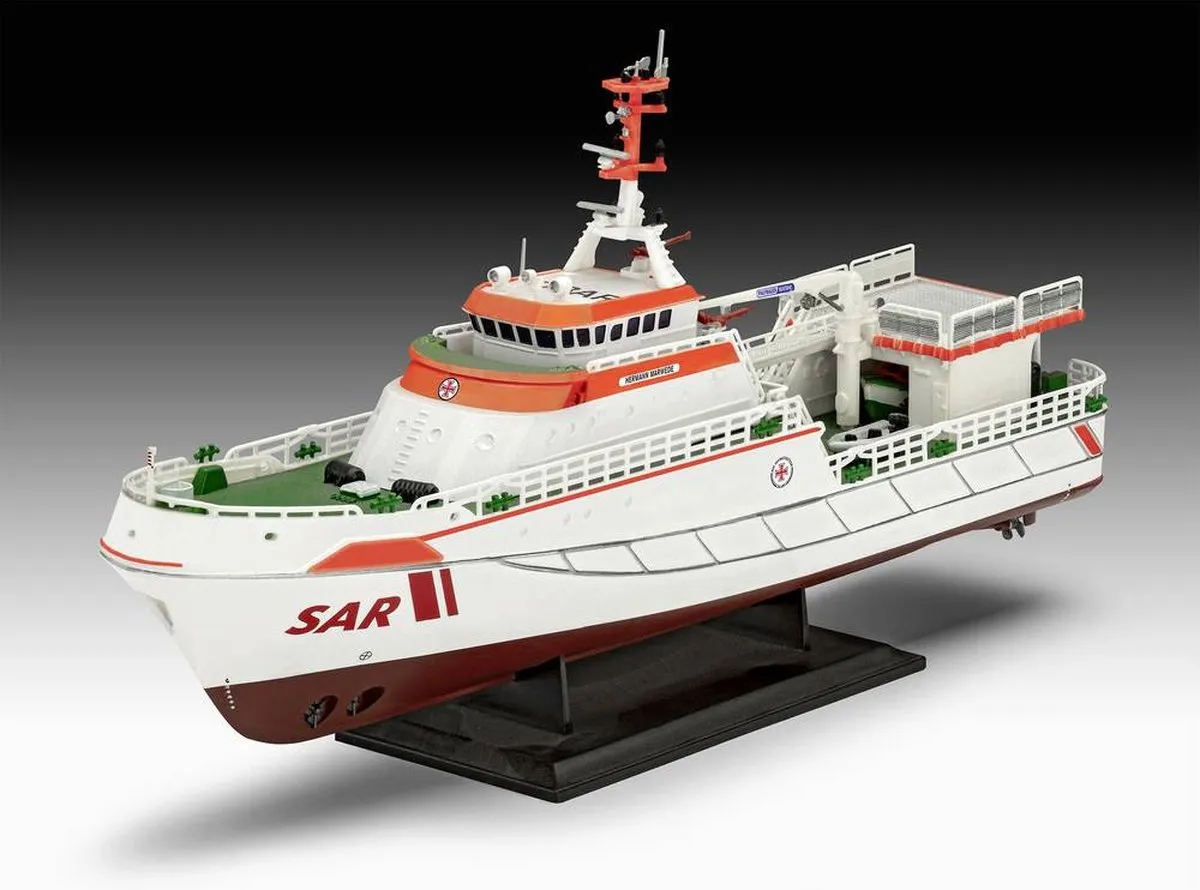 Revell Seenotkreuzer Hermann Marwede 05812 Modelbouwpakket - 1:20 - 78 Onderdelen - Multi