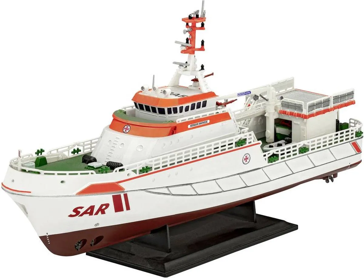 Revell Seenotkreuzer Hermann Marwede 05812 Modelbouwpakket - 1:20 - 78 Onderdelen - Multi