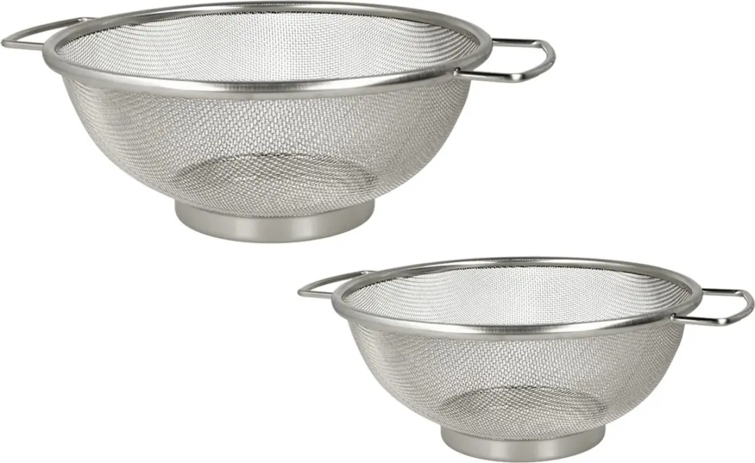 Metaltex Staande Zeef 26cm - RVS - Met Grepen - afbeelding 3 van 3